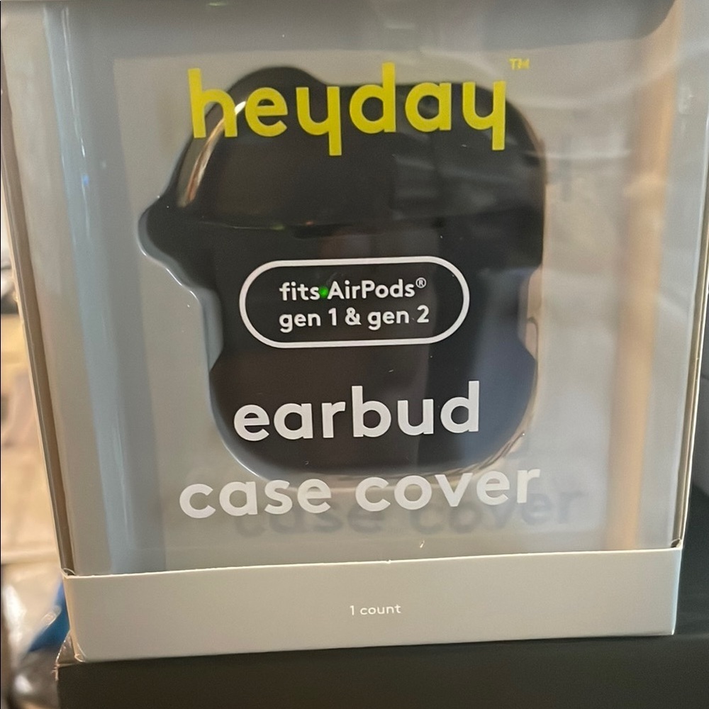 Heyday Black Earbud Cover for Cell Phones